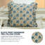 Housse de coussin en lin à imprimé de blocs Fab Fabine, printemps été, (Pushsamhita, bleu)-106357725-106357728
