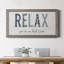 Relax - art textuel sur toile encadré-1880241098