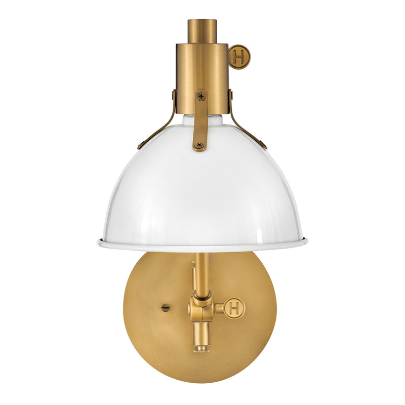 Mildura Swing Arm Sconce, Polished White