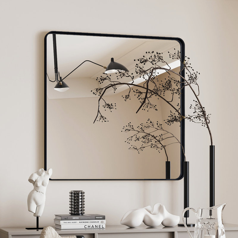 Miroir mural 36 po x 36 po Carré Miroir de salle de bain
