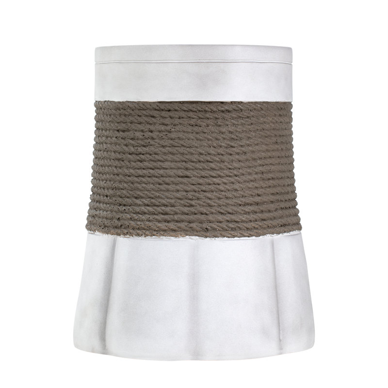 Griffin Outdoor Retro Woven Rope Fan-Base MGO Side Table