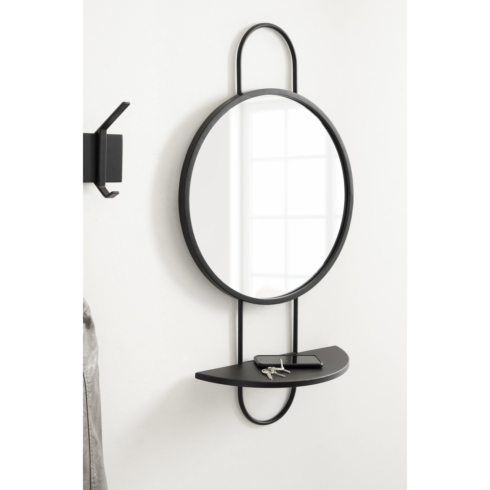 19" Accent Mirror, Black