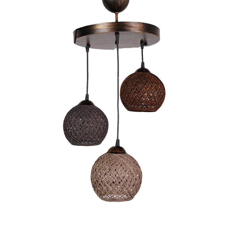 Lustre globe à 3 lumières Abiola