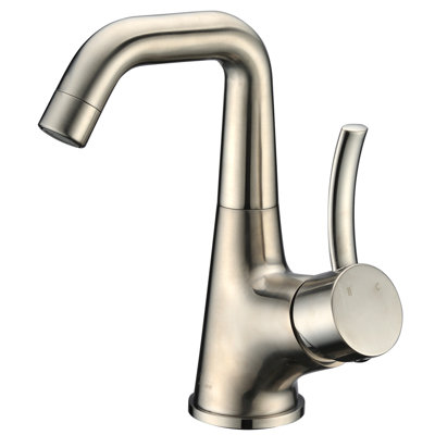 Single-Hole Single-handle Bathroom Faucet with Drain Assembly