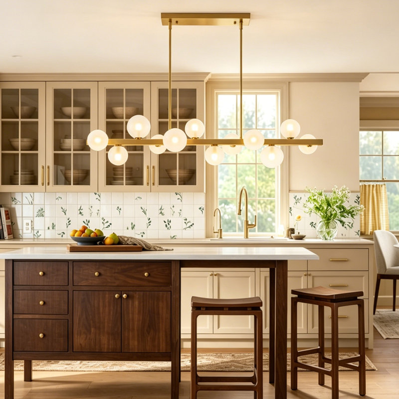 Kimana 12 - Light Kitchen Island Pendant, Gold