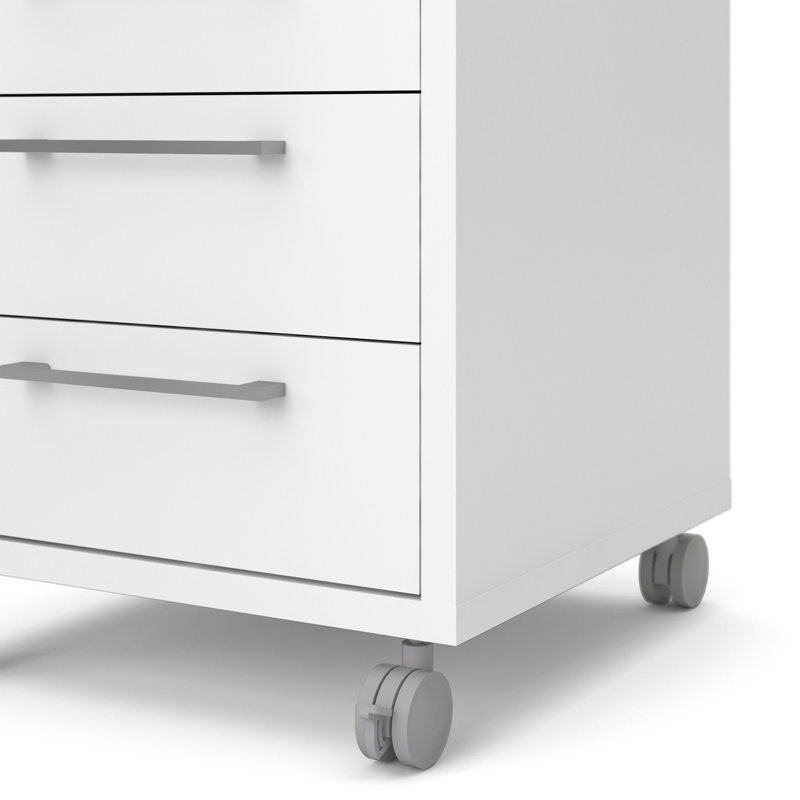 Eggen 4 Drawer Filing Cabinet, White