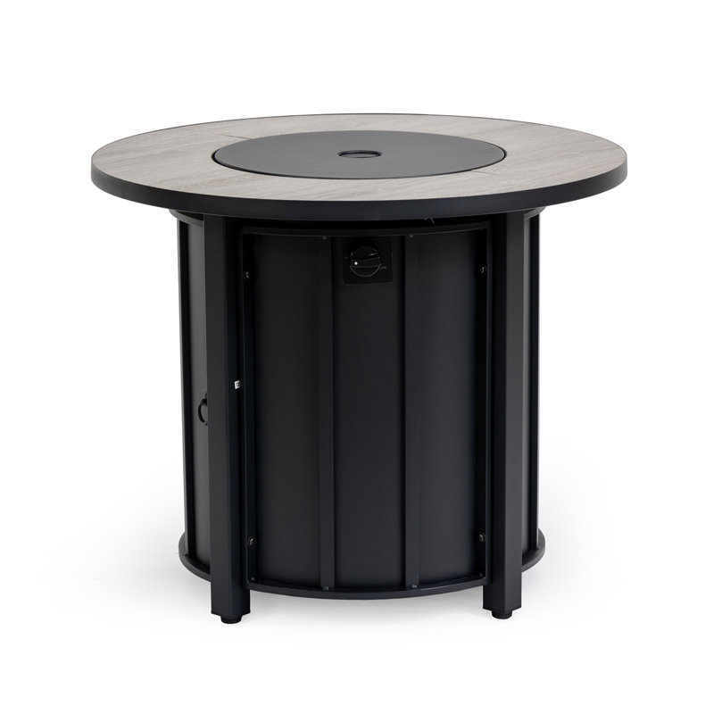 Propane Gas Fire Pit Table, 25.6" H x 30" W x 30" D