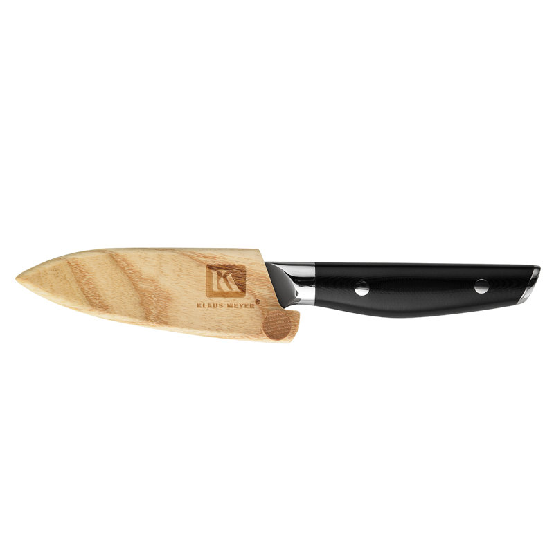 Couteau d'office 3,5 po Klaus Meyer Luxor (avec gaine en bois)