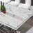 Leeanna Faux Marble Top Metal Base Dining Table-1068390415-1068390412