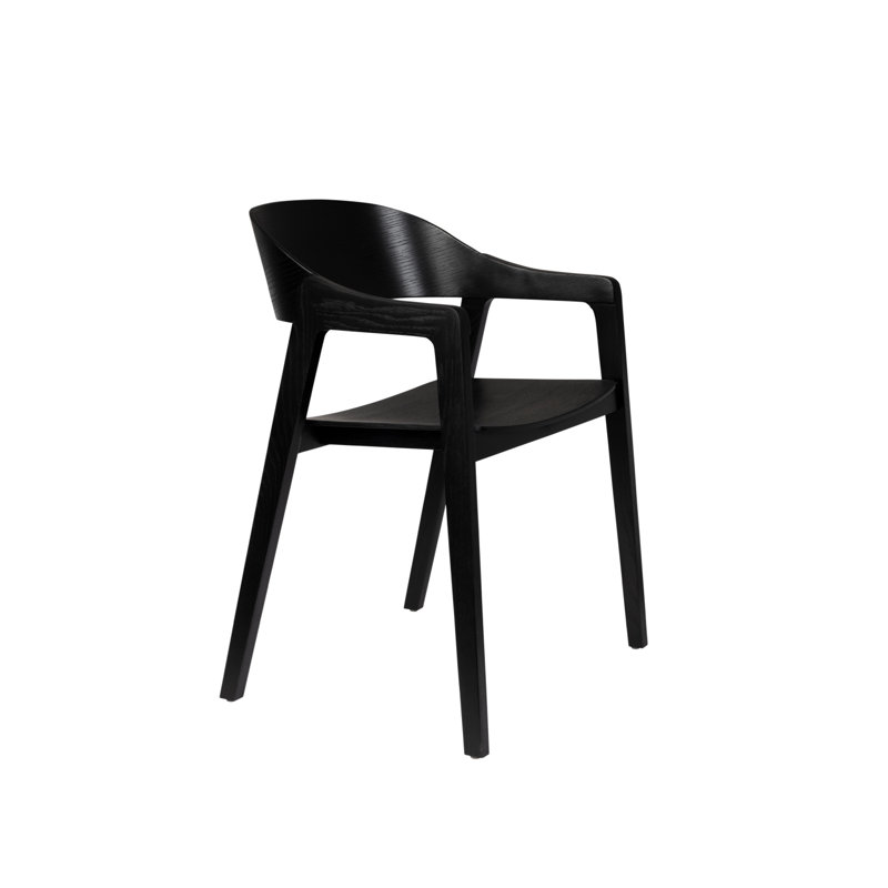 Fauteuils de salle à manger Westlake (2), Noir