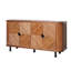 Armoire de rangement décorative, armoire d'appoint moderne avec tablettes réglables, buffet autoportant avec quatre portes, armoire décorative avec 4 portes pour le couloir du salon-1889024576