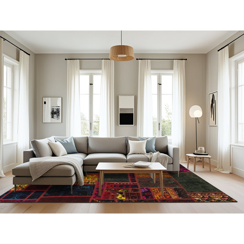 Abstract Indoor Rug, Rectangle 8' x 12'