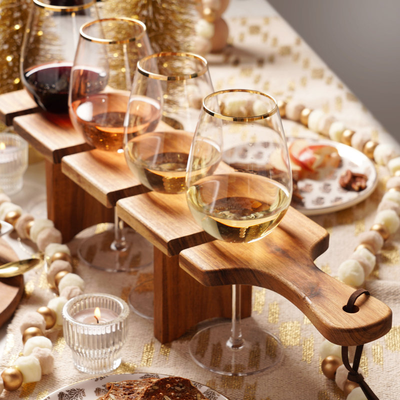 Twine Rectangular Wood Tray