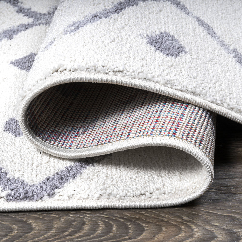 Tapis ivoire / gris Malmesbury, Tapis de couloir 2 pi x 8 pi