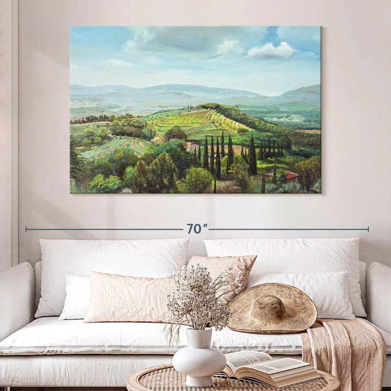 Alvord Rolling Hills Pistoia Toscane, H 34 po x l 51 po