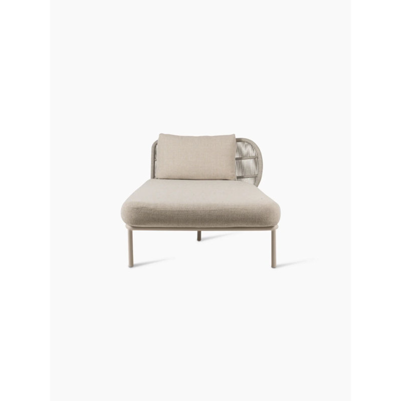 Kodo Modular Chaise Longue Quick Ship Set Almond