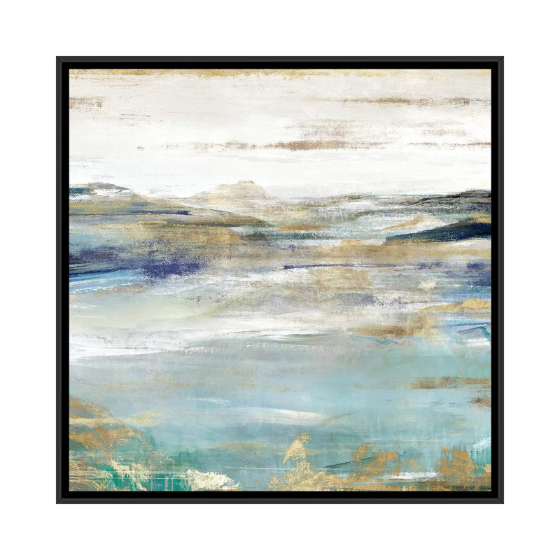 «Once a Clear I» par Isabelle Z - reproduction d'art, Toile avec cadre noir, H 18 po x l 18 po x 1,5 po, Pas de tapis