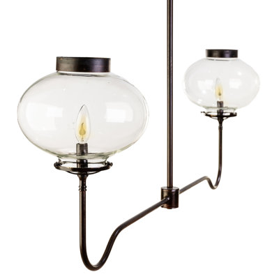 2 Light Gas Replica Chandelier