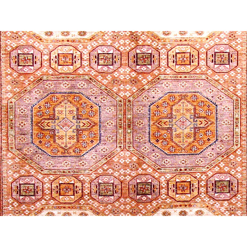 KASEKAZAKIVGR Hand Knotted Wool Area Rug, Rectangle 10' x 14'