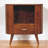 Wood T-Bar Cortez Cabinet, 1-Drawer, 1 Open Slot, Brown