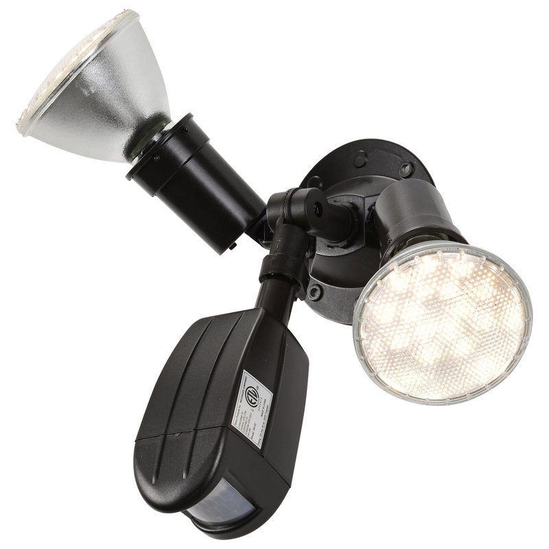 Chancy 150-Watt Dusk to Dawn Outdoor Security Spot Light with Motion Sensor, PAR39, Black