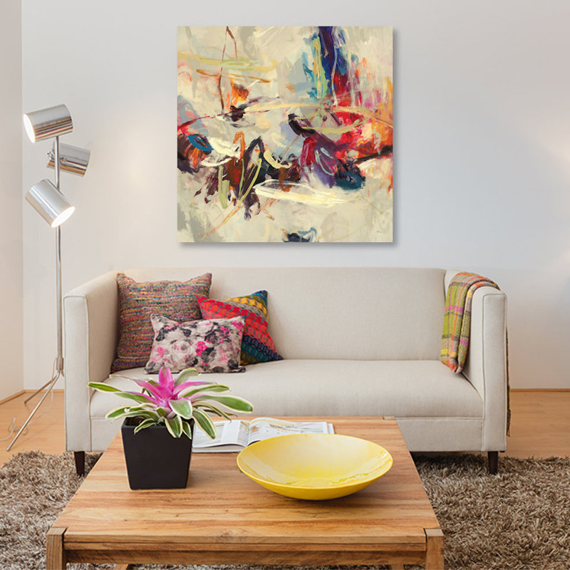 Positive Energy III by Randy Hibberd - Wrapped Canvas Painting, 93.98 cm H x 93.98 cm W x 3.175 cm D