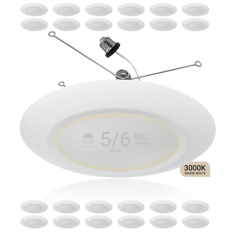 6'' Ultra Slim New Construction LED Canless Recessed Lighting Kit