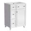 Armoire de salle de bain avec lavabo en céramique, 2 tiroirs, 2 portes-113448541