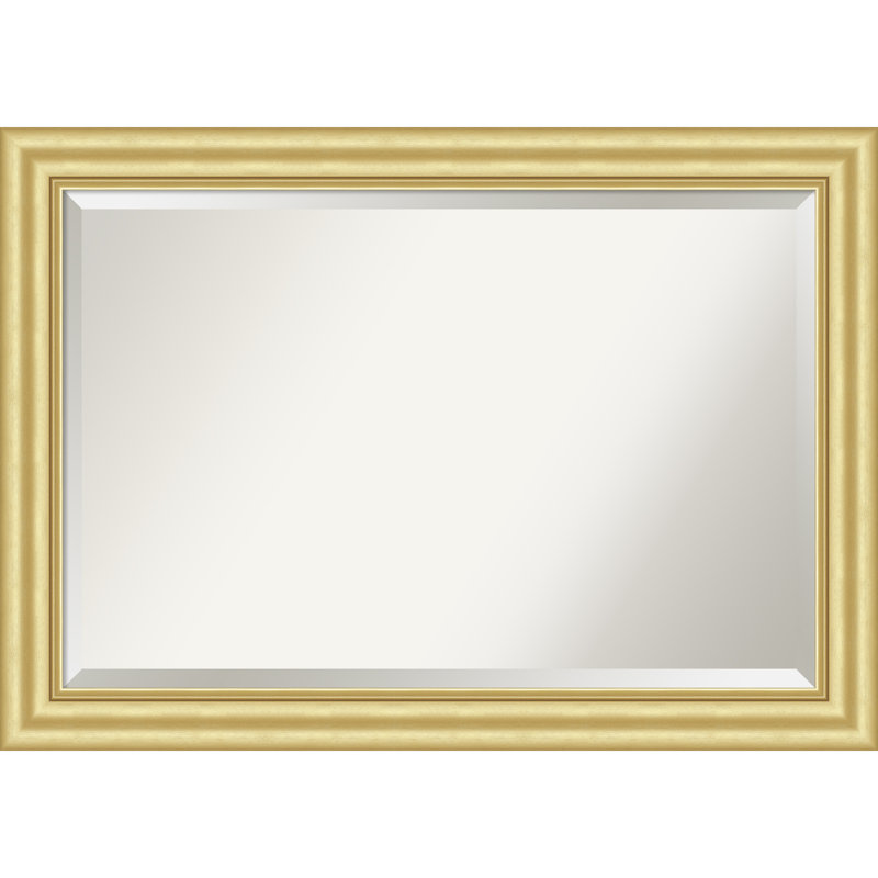 Sophia Beveled Framed Wall Mirror, 29.5" x 41.5", Gold