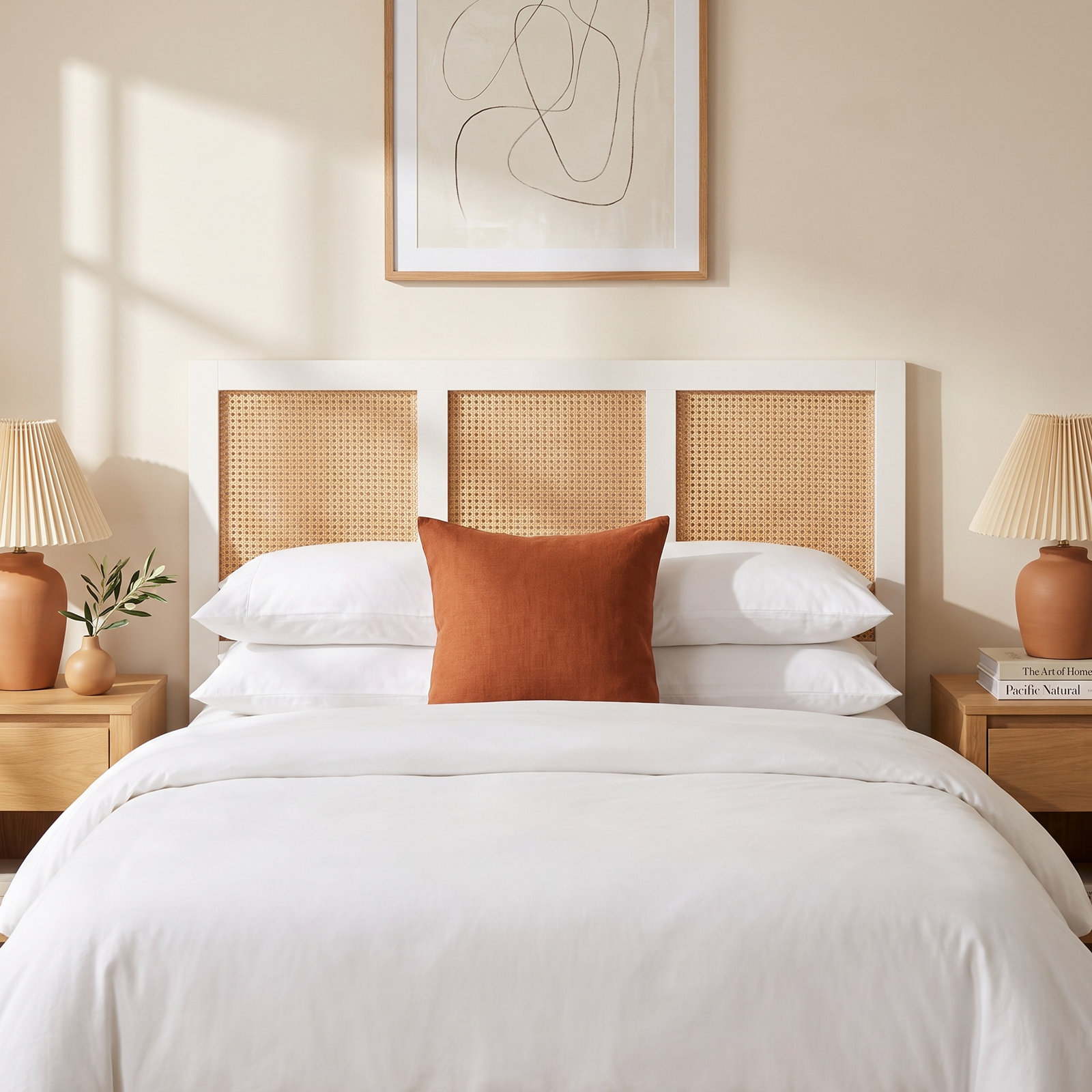 Tahoe Mango Headboard, Queen, White