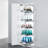 Tourbillon Tall Pantry Cabinet Organizer With 6-Tier Adjustable Rotating Rack, 89.6'' H X 21.6'' W X 20.1'' D