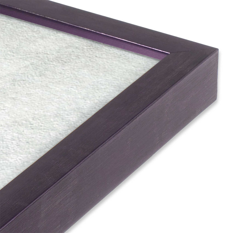 «Whispering Woods V1» sur toile, H 13,5 po x l 13,5 po x P 1,25 po, Purple Iris Single Picture Framed Paper
