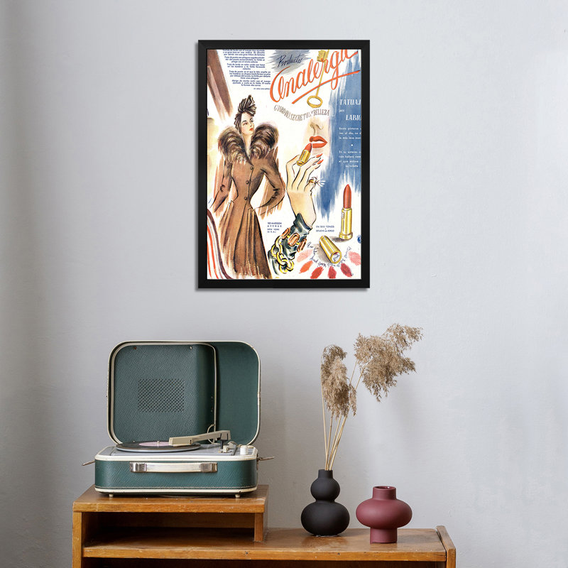 Affiche encadrée haut de gamme 1930