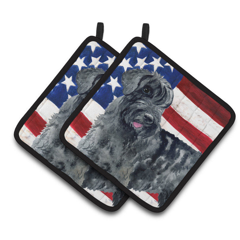 Cuisinier poignée patriotique carolines de trésors géant schnauzer