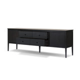 Dawn Media Console-Black Raffia