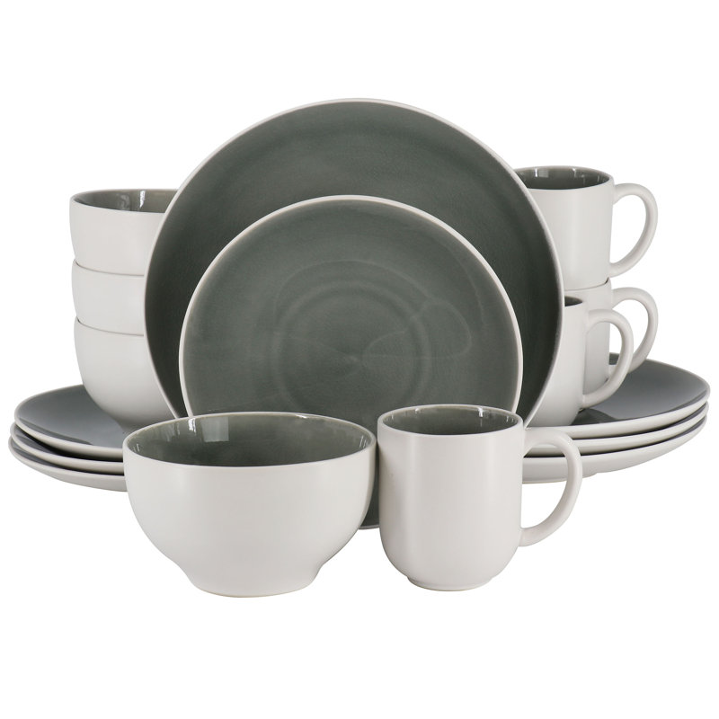 Gibson Elite Stoneware Dinnerware Set - Service for 4