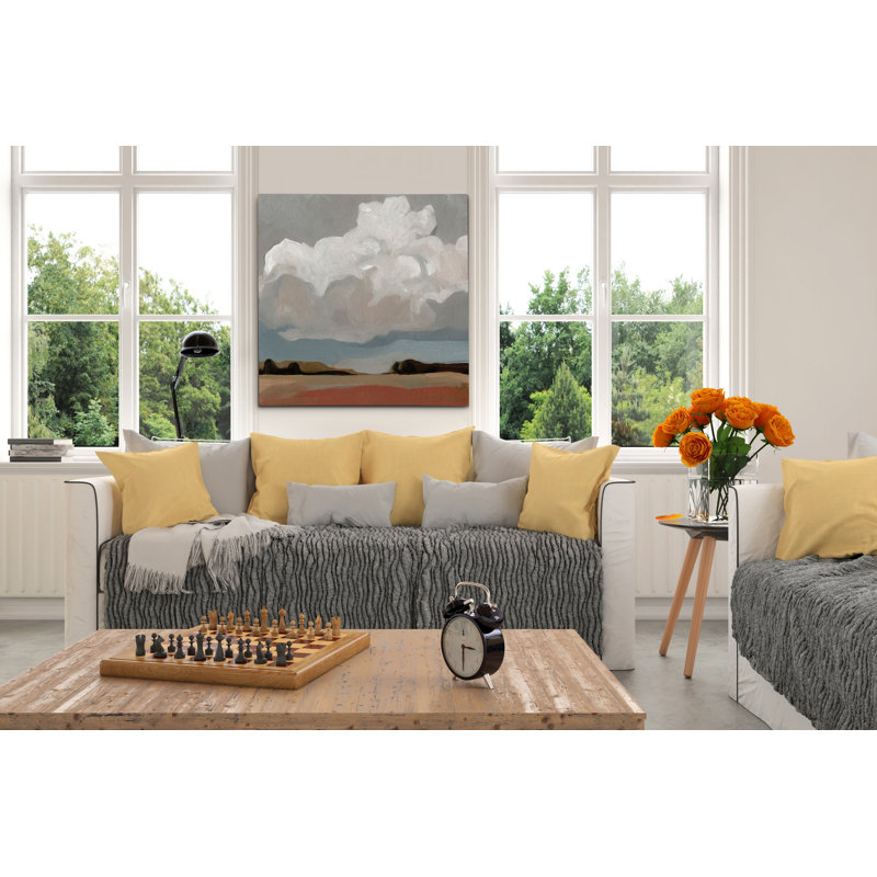 «Cloud formation I» par Emma Sarvey - reproduction d'art encadrée, H 32 po x l 32 po x P 1,5 po, Toile tendue