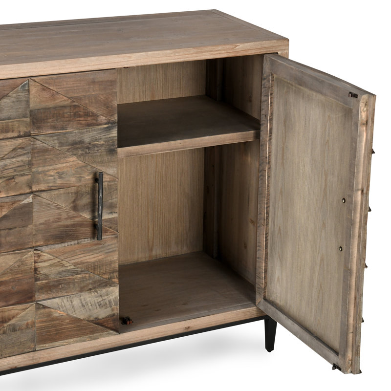 Mave 76 in. W Solid Wood Sideboard