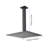304 Stainless Steel High Showerhead - Ultra-thin Waterfall With Self Nozzles, Matte Black, Full Body Shower, Fits American Standard And Universal Shower Arm Connections All Arms Compatible Pipe-117439747