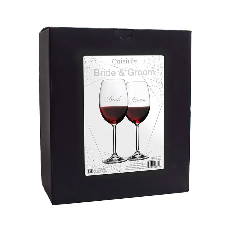 Vin rouge Bride & Groom 450 ml / 15,25 oz - 2 paquets