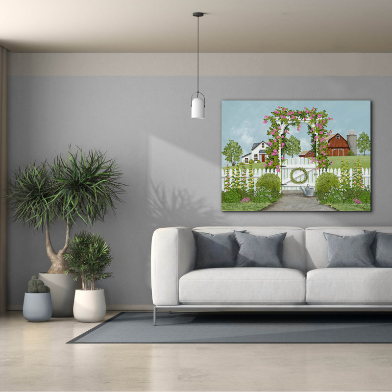 Toile épique «Garden Gate» par Tanya Nyp, 54 po x 40 po, H 40 po x l 54 po