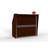 Previlus Rectangle Synthetic Laminate Reception Desk-385660824