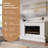 Modern Ember Patton 64" Mantel Package with 42" Electric Fireplace - Works w/ Alexa and Google Asst-94789014