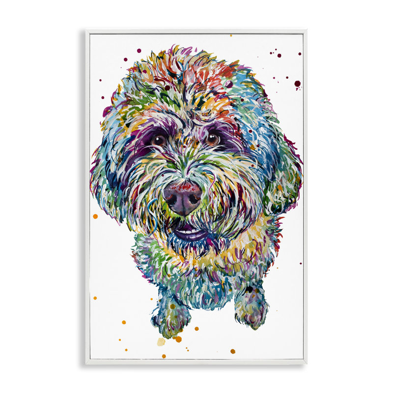 Chiot Lagotto Romagnolo, estampe numérique, design par Jennifer Seeley