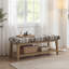 Polyester Upholstered Storage Bench-1152980924