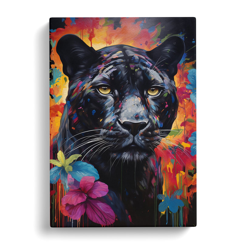 Panther Informel - Wrapped Canvas, 60cm H x 40cm W x 3cm D