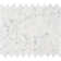 Calacatta Blanco Pattern Polished Marble Mosaic Tile