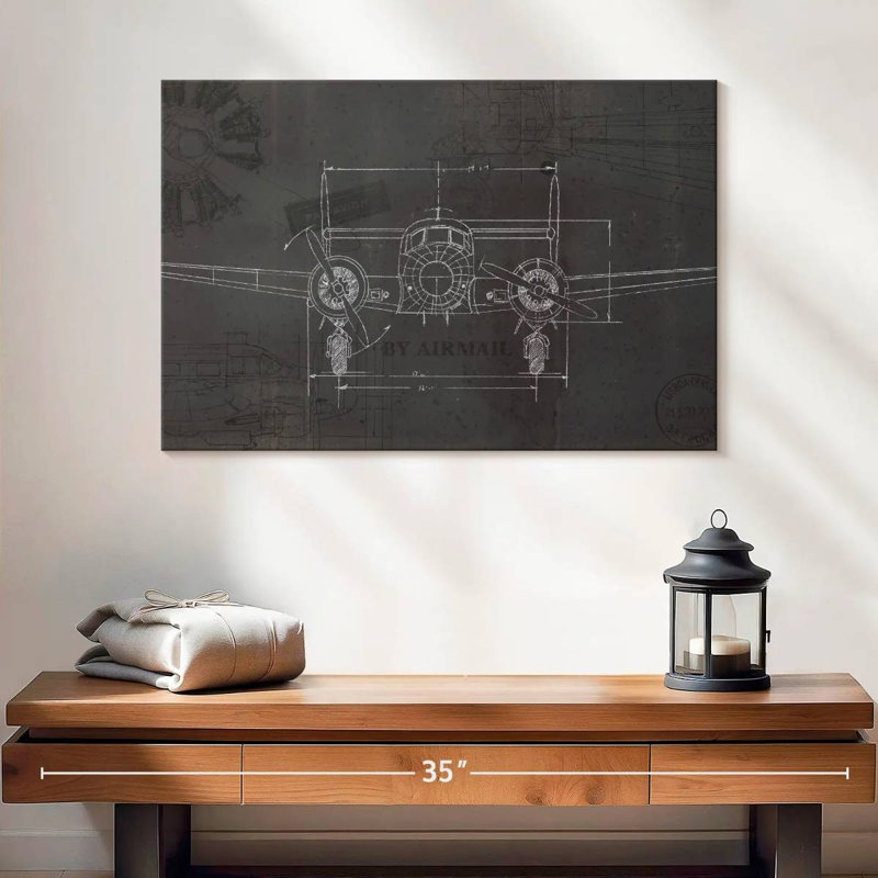 Plan de Mehar Plane Wings, H 16 po x l 24 po