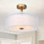 Plafonnier semi-encastré cylindrique 3 lumières Modern