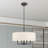 Flaire 4-Light Dimmable Shaded Drum Chandelier-2019914541